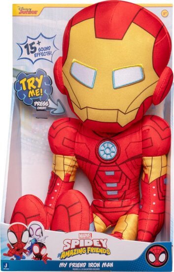 Spidey Pókember és barátai plüssfigura, A barátom Vasember, 35 cm Spidey Pókember és barátai plüssfigura, A barátom Vasember, 35 cm