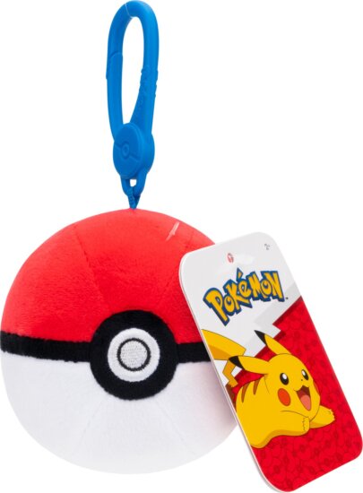 Pokémon kulcstartós plüssfigura, Pokélabda, 8 cm