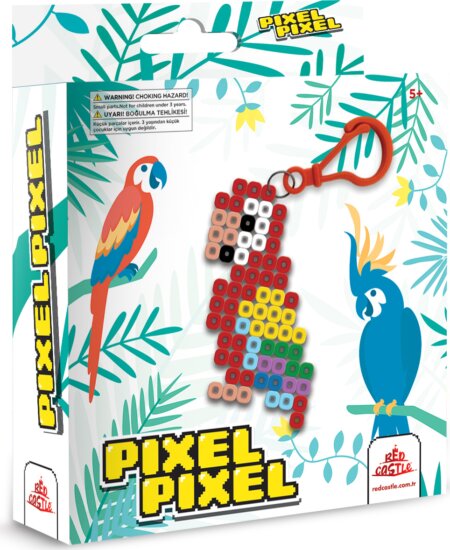 Papagáj kulcstartó vasalható gyöngy készlet Papagáj kulcstartó vasalható gyöngy készlet