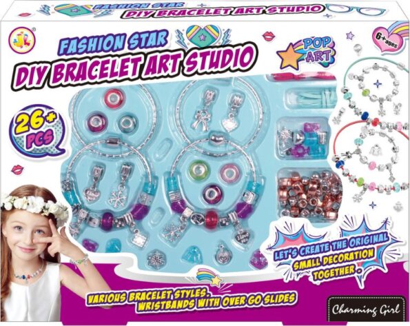 Csináld magad karkötő készítő szett charmokkal