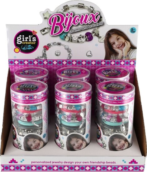 Karkötőkészítő készlet henger alakú dobozban