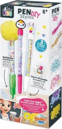 Buki, Csináld magad toll készlet, Kawaii