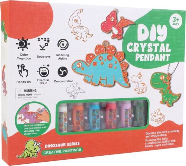 Csináld magad dinoszaurusz kristály-medál szett Csináld magad dinoszaurusz kristály-medál szett