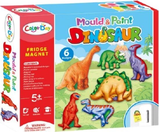 Hűtőmágnes készítő szett, Dinók Hűtőmágnes készítő szett, Dinók