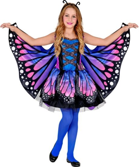 Kék pillangó jelmez szárnyakkal, 158 cm Kék pillangó jelmez szárnyakkal, 158 cm