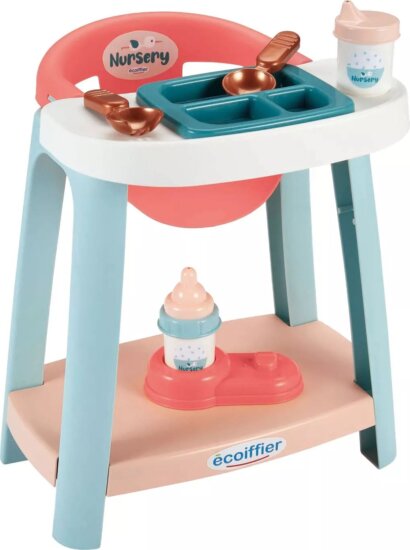 Écoiffier, Etetőszék játékbabák számára, 7 db-os szett