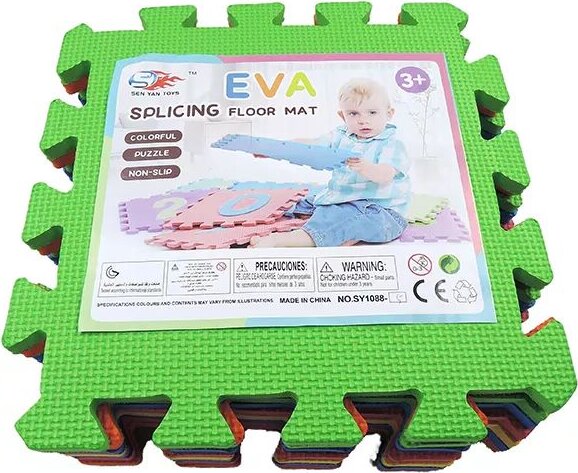 Puzzle játszószőnyeg, Színes