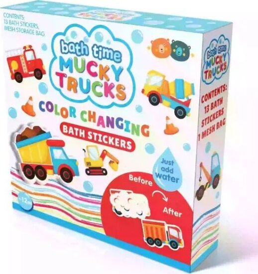 Buddy & Barney, Színváltós csempetapasz fürdőjáték, Sáros járgányok