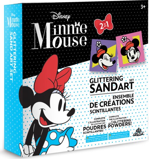 Minnie egér 2 az 1-ben homokfestő készlet Minnie egér 2 az 1-ben homokfestő készlet