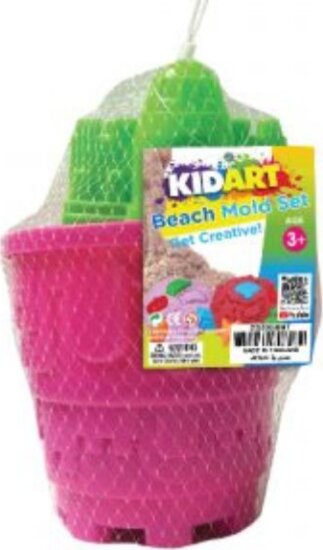 Kid Art, Tengerparti kinetikus homok szett 6 db formával, többféle