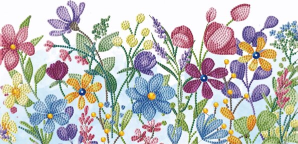 Diamond Dotz, Dotz Box, Mezei virágok, 20 x 40 cm