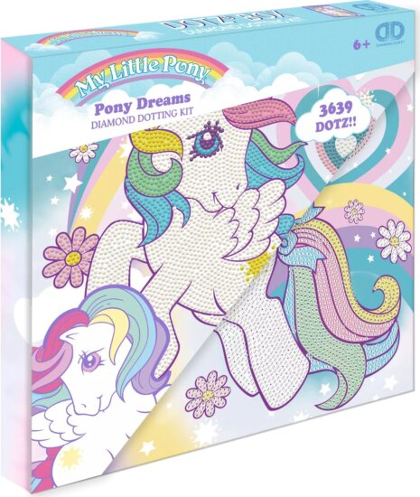 Diamond Dotz, Dotz Box, Póni álmok képkészítő szett, 22 x 22 cm