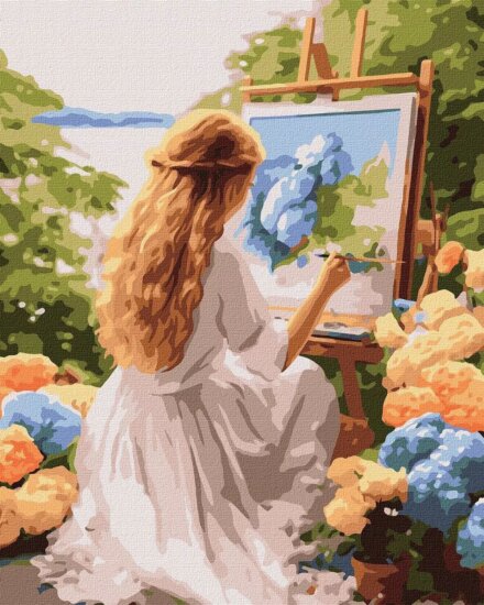 Ideyka, Festés számok szerint, A művész, 40 x 50 cm Ideyka, Festés számok szerint, A művész, 40 x 50 cm