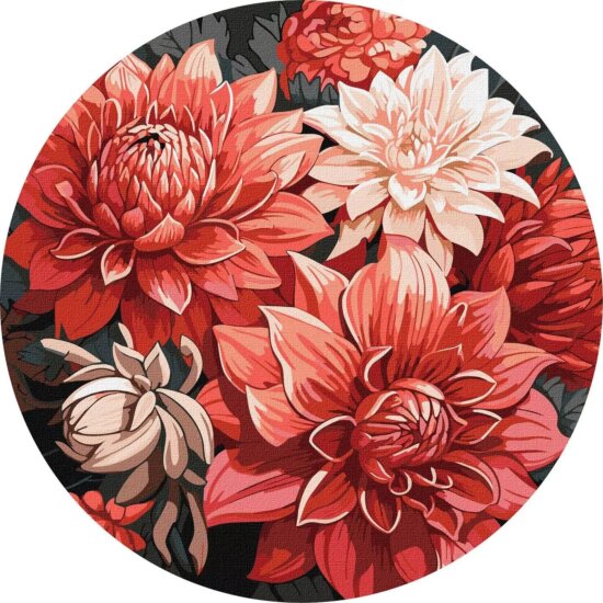 Ideyka, Festés számok szerint, Ünnepi csokor, 39 cm