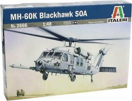 Italeri, MH-60K Blackhawk Soa helikopter makett, 1:48