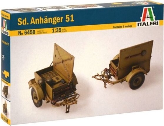 Italeri, Sd. Anhanger 51 Lőszerszállító pótkocsi makett, 1:35