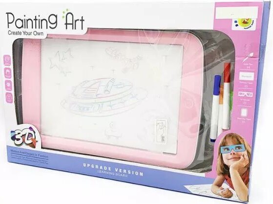 Különleges kreatív rajztábla, rózsaszín