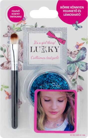 Lukky, Csillámos testzselé, kék