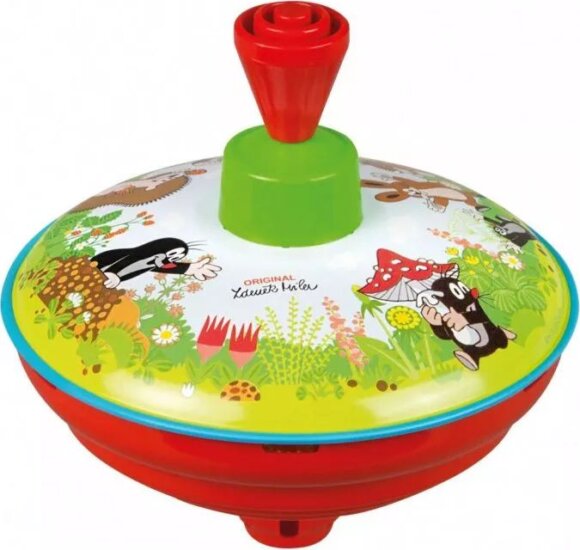 Lena, Kisvakond mintás fém búgócsiga, 13 cm