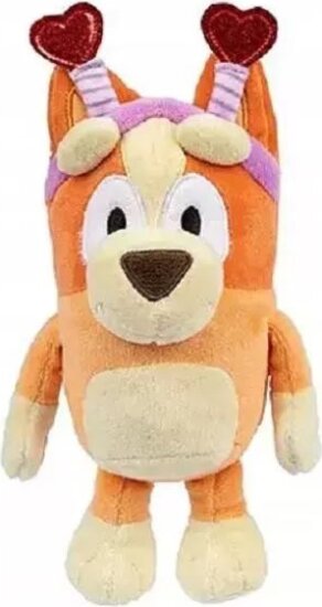 Bluey, Bingo plüssfigura szíves hajpánttal, 20 cm