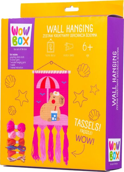 Wow Box, Strandolós kapibara makramé készlet Wow Box, Strandolós kapibara makramé készlet