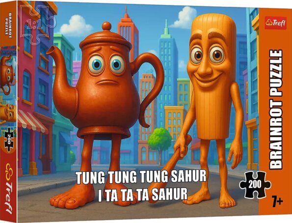 Trefl, Brainrot Tung Tung Tung Sahur puzzle, 200 darabos