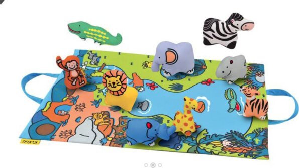 Ks Kids, Dzsungel játszószőnyeg, állatfigurákkal