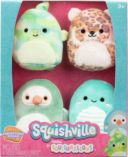 Squishville mini plüssök, Prehistoric Squad, 4 darabos szett