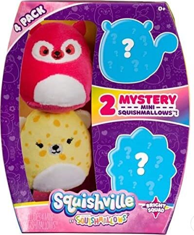 Squishville mini plüssök, Bright Squad, 4 darabos szett