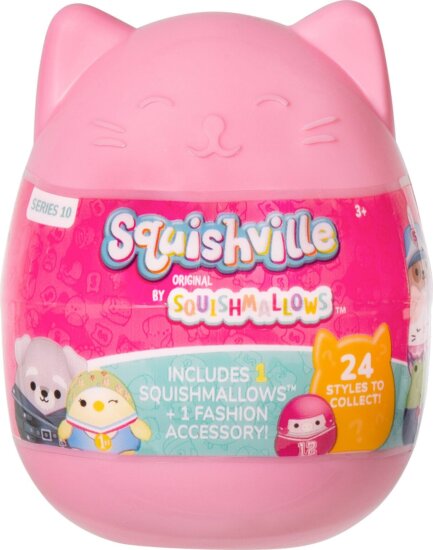 Squishville meglepetés, Fashion mini plüss, 5 cm