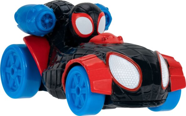 Spidey Pókember, Diecast fém autó, Miles Morales, 7,5 cm