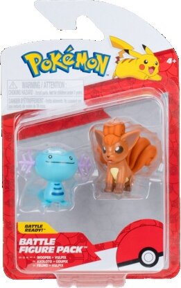 Pokémon figura csomag, Wooper & Vulpix, 5 cm