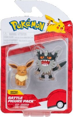 Pokémon figura csomag, Perrserker & Eevee, 5 cm