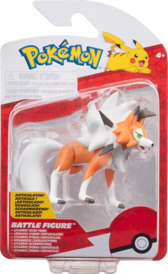 Pokémon figura csomag, Lycanroc, Dusk forma, 5 cm Pokémon figura csomag, Lycanroc, Dusk forma, 5 cm