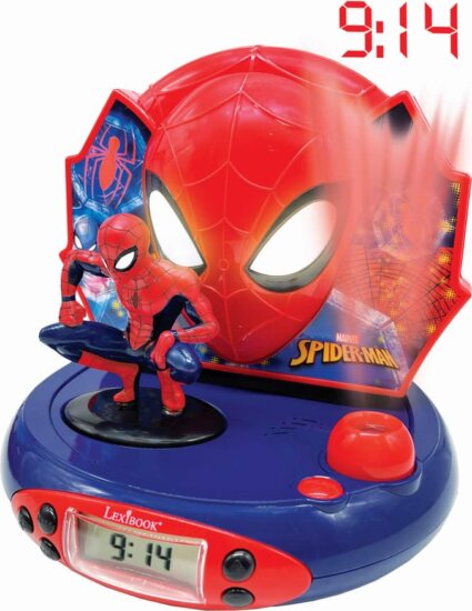 Pókember 3D projektoros óra szuperhős hangokkal