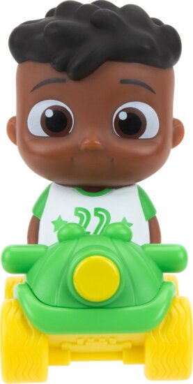 Cocomelon figura készlet, JJ és barátai járműben, Cody