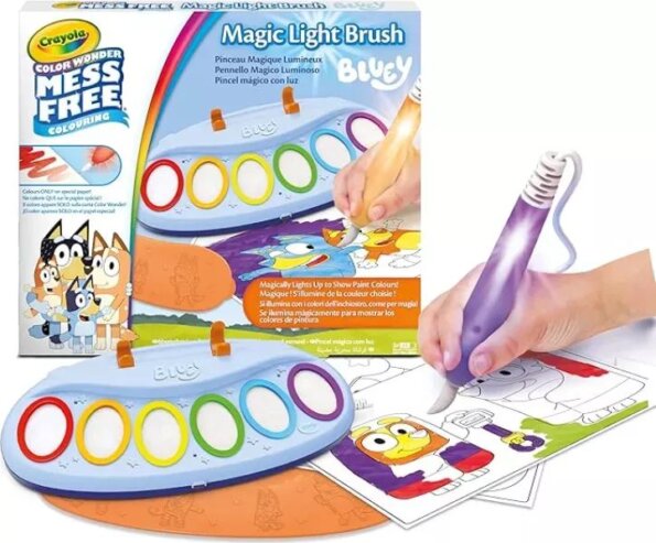 Crayola, Color Wonder Varázs festőkészlet világító ecsettel, Bluey Crayola, Color Wonder Varázs festőkészlet világító ecsettel, Bluey