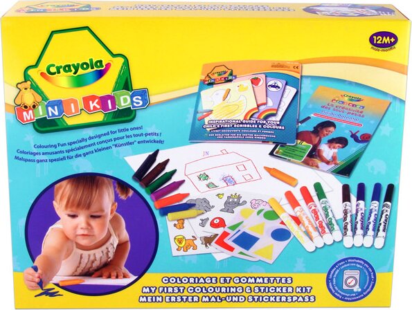 Crayola Mini Kids, Színező és matricázó készlet Crayola Mini Kids, Színező és matricázó készlet