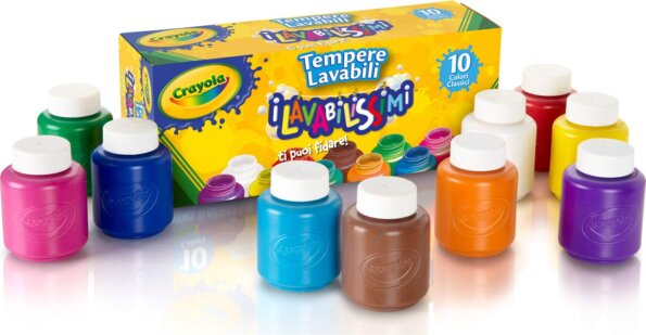 Crayola, Könnyen lemosható festék, 10 db-os
