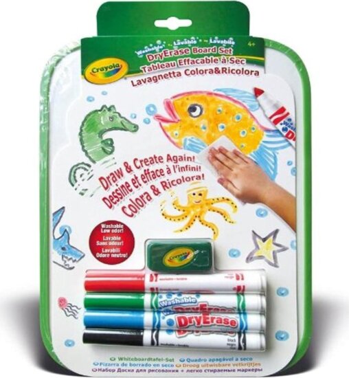 Crayola, Szárazon törölhető rajztábla filctollakkal