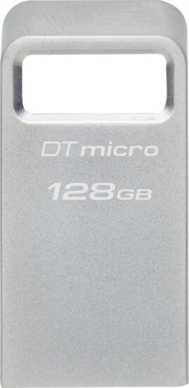 Kingston DataTraveler Micro 128GB (USB3.2, Type-A, ezüst)