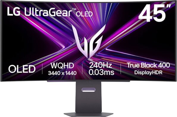 LG UltraGear 45GX900A-B 45" WQHD ívelt OLED gaming monitor