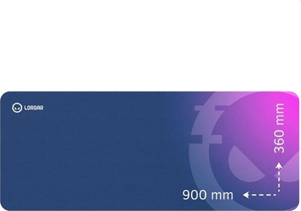 Lorgar Main 139 (gamer, 900x360x3mm, lila)