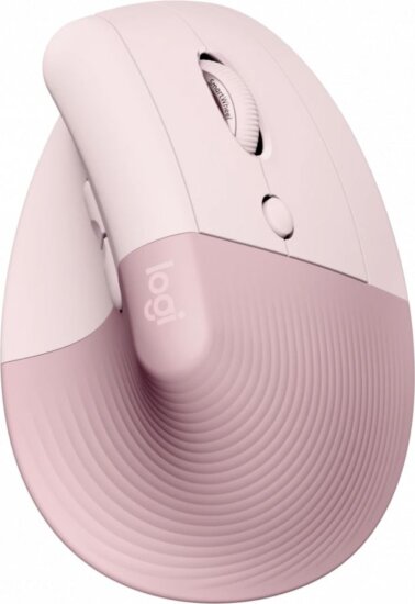 Logitech Lift Vertical (ergonomikus, vertikális, rózsaszín)