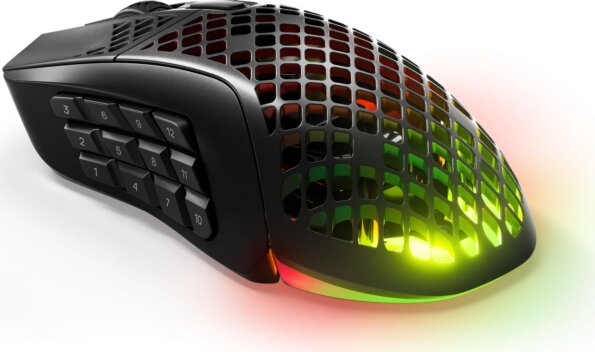 SteelSeries Aerox 9 WL (vezeték nélküli, gamer, fekete)