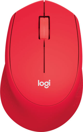 Logitech M330 Silent Plus (szilent, vezeték nélküli, piros)