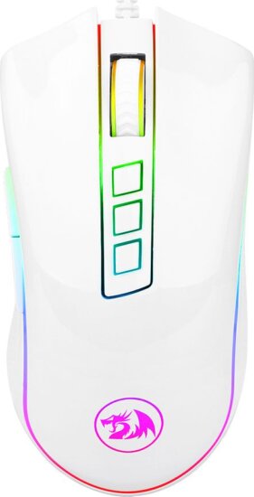 Redragon Cobra M711W (RGB, gamer, fehér)