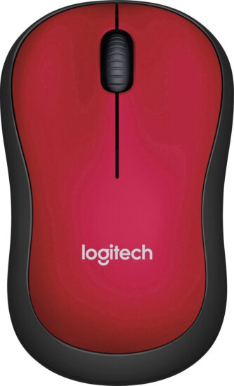 Logitech M185 (vezeték nélküli, piros)