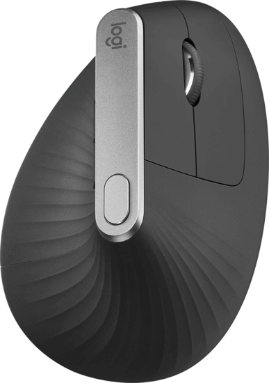 Logitech MX Vertical (ergonomikus, vertikális, vezeték nélküli, fekete)