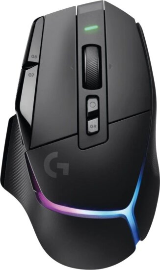 Logitech G502 X Plus (gamer, vezeték nélküli, RGB, fekete)